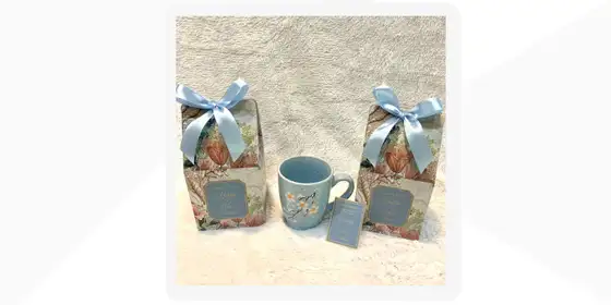 Mug Keramik Bunga 200 ml